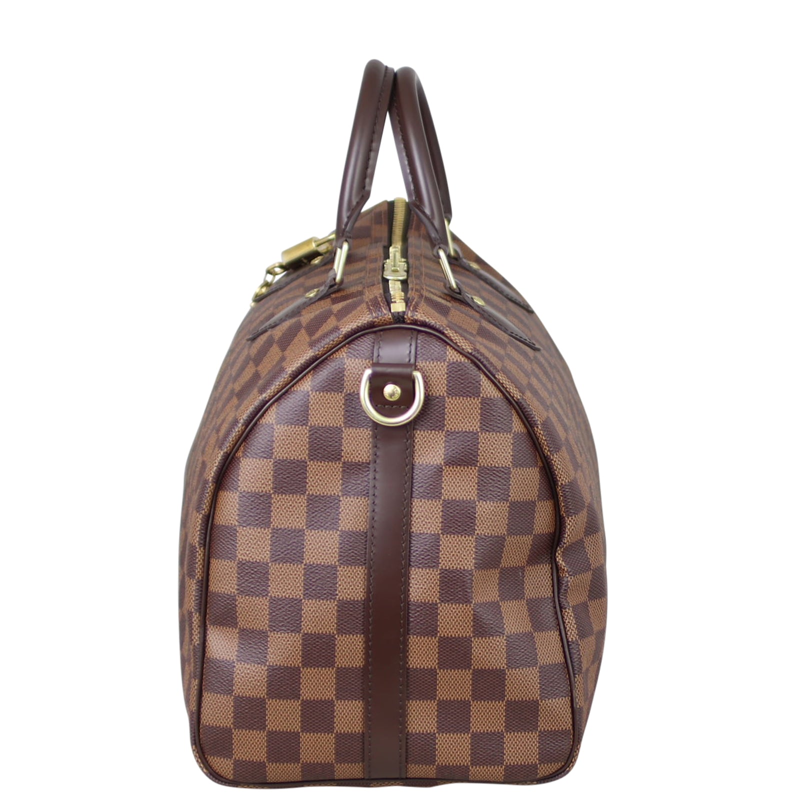 Louis Vuitton Speedy 35 Bandouliere Damier Ebene Side