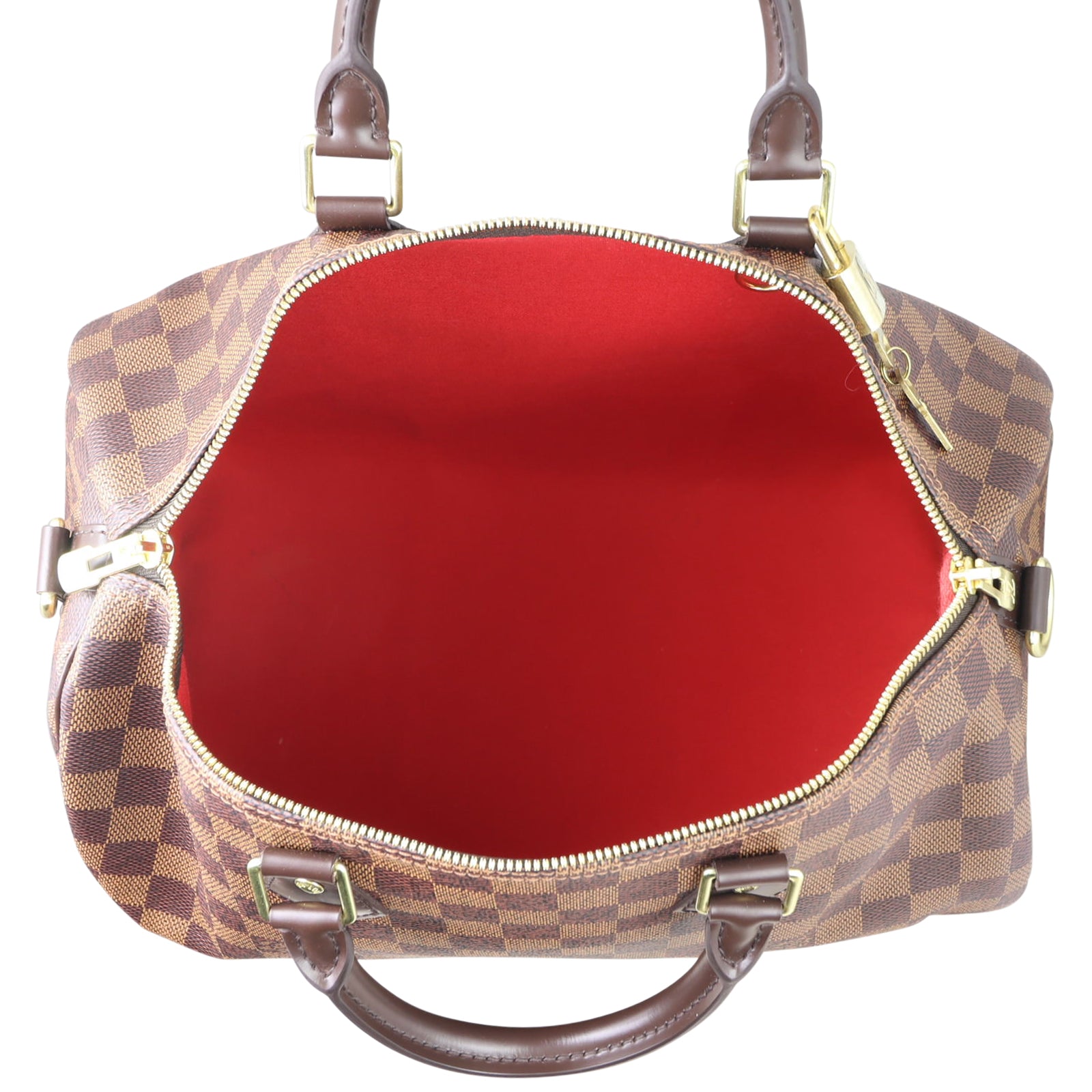 Louis Vuitton Speedy 35 Bandouliere Damier Ebene Whole interior