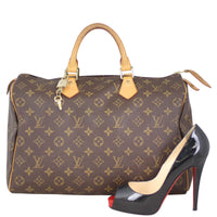 Louis Vuitton Speedy 35 Monogram scale