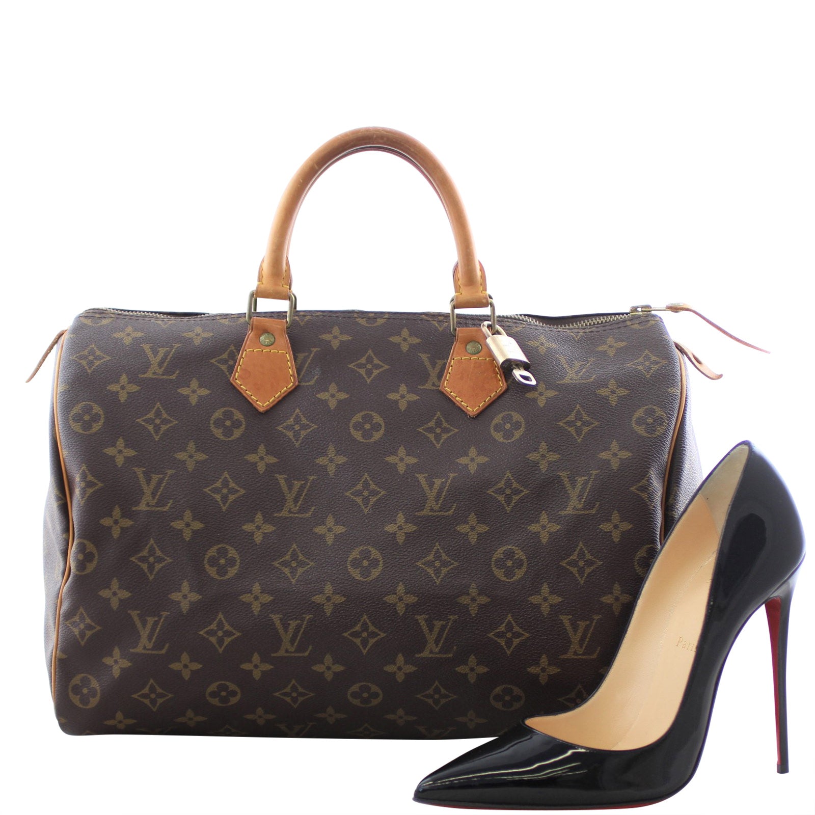 Louis Vuitton Speedy 35 Monogram Scale