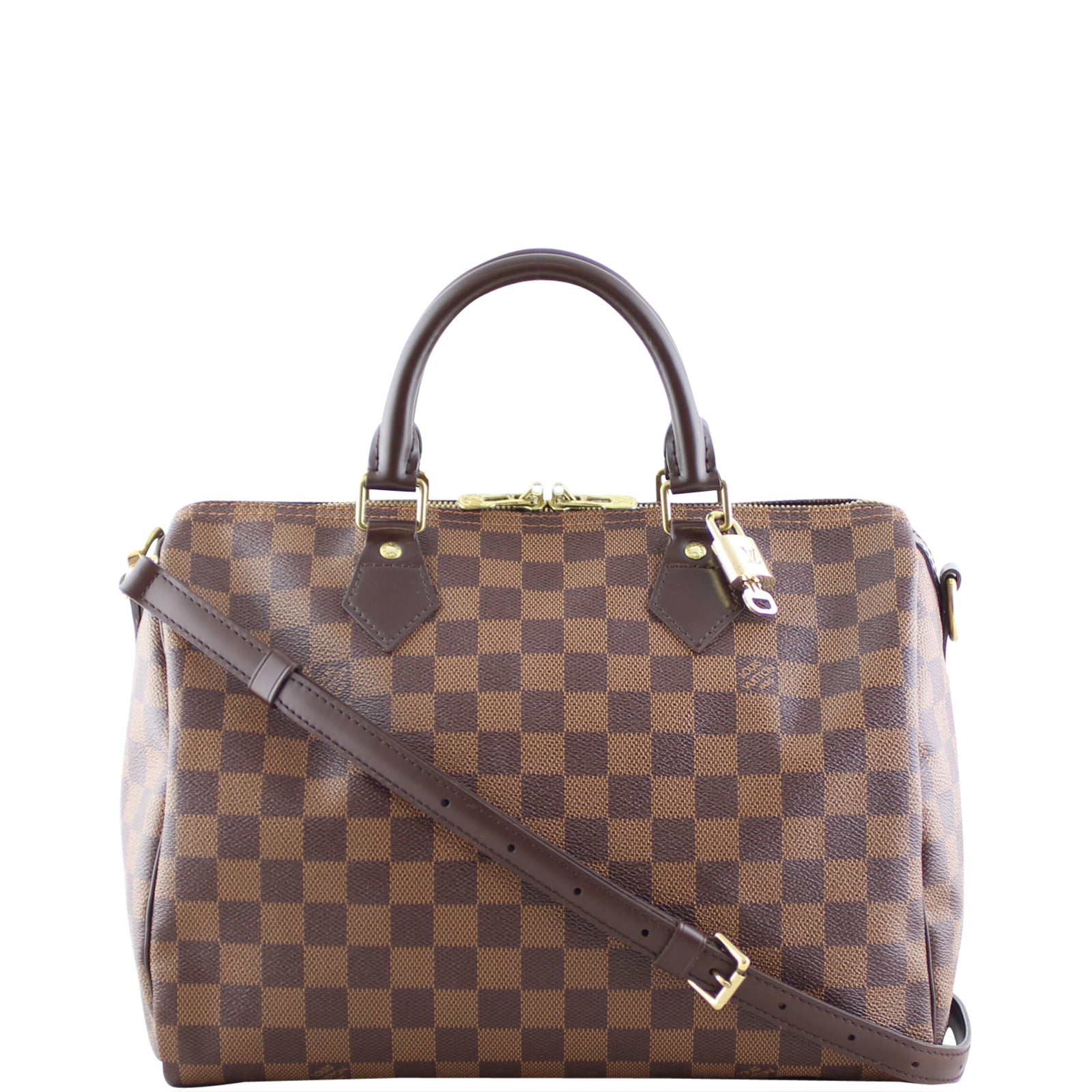 Louis Vuitton Speedy Bandouliere 30 Damier Ebene Front