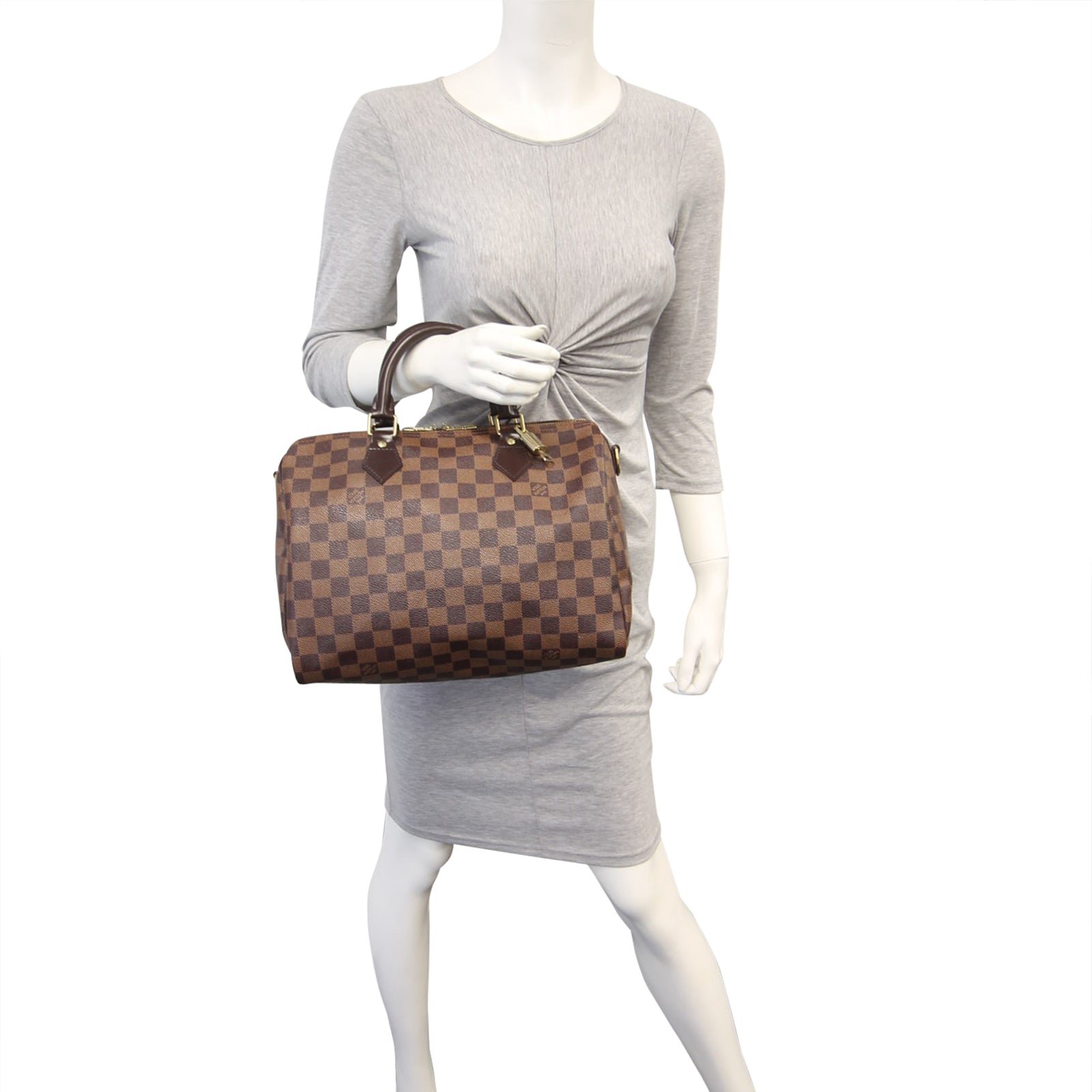 Louis Vuitton Speedy Bandouliere 30 Damier Ebene Mannequin