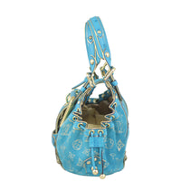 Louis Vuitton Suede and Ostrich Theda GM Side