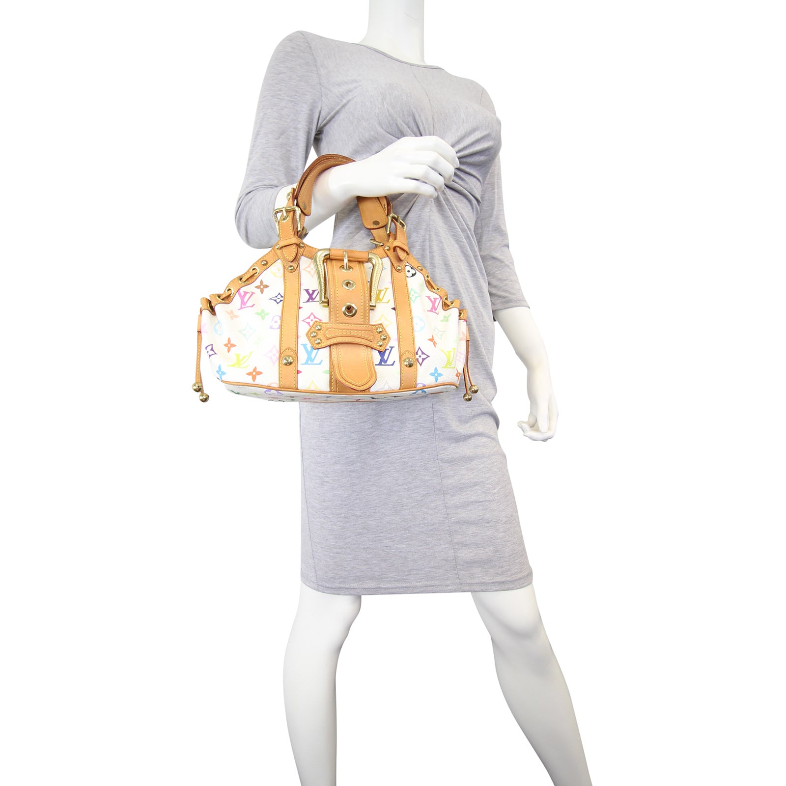 Louis Vuitton Theda GM White Multicolore Monogram Mannequin