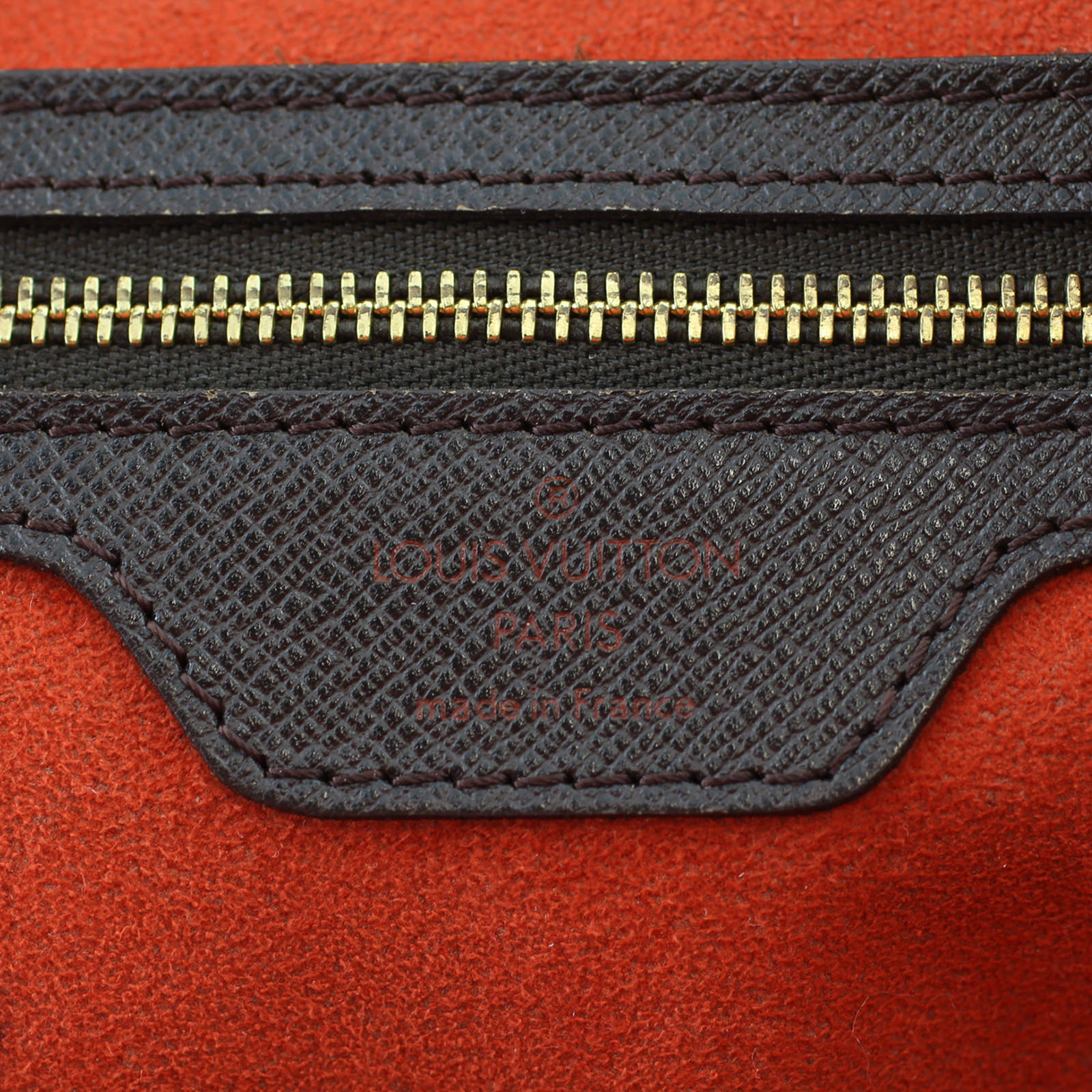 Louis Vuitton Triana Damier Ebene Interior Stamp