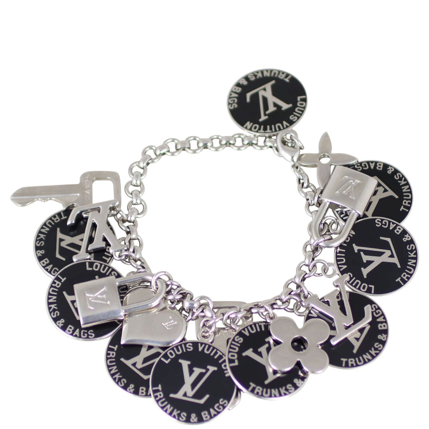 Louis Vuitton Trunks and Bags Breloques Charm Bracelet Front