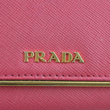 Prada Saffiano Lux Chain Wallet Exterior