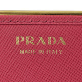 Prada Saffiano Lux Chain Wallet Stamp