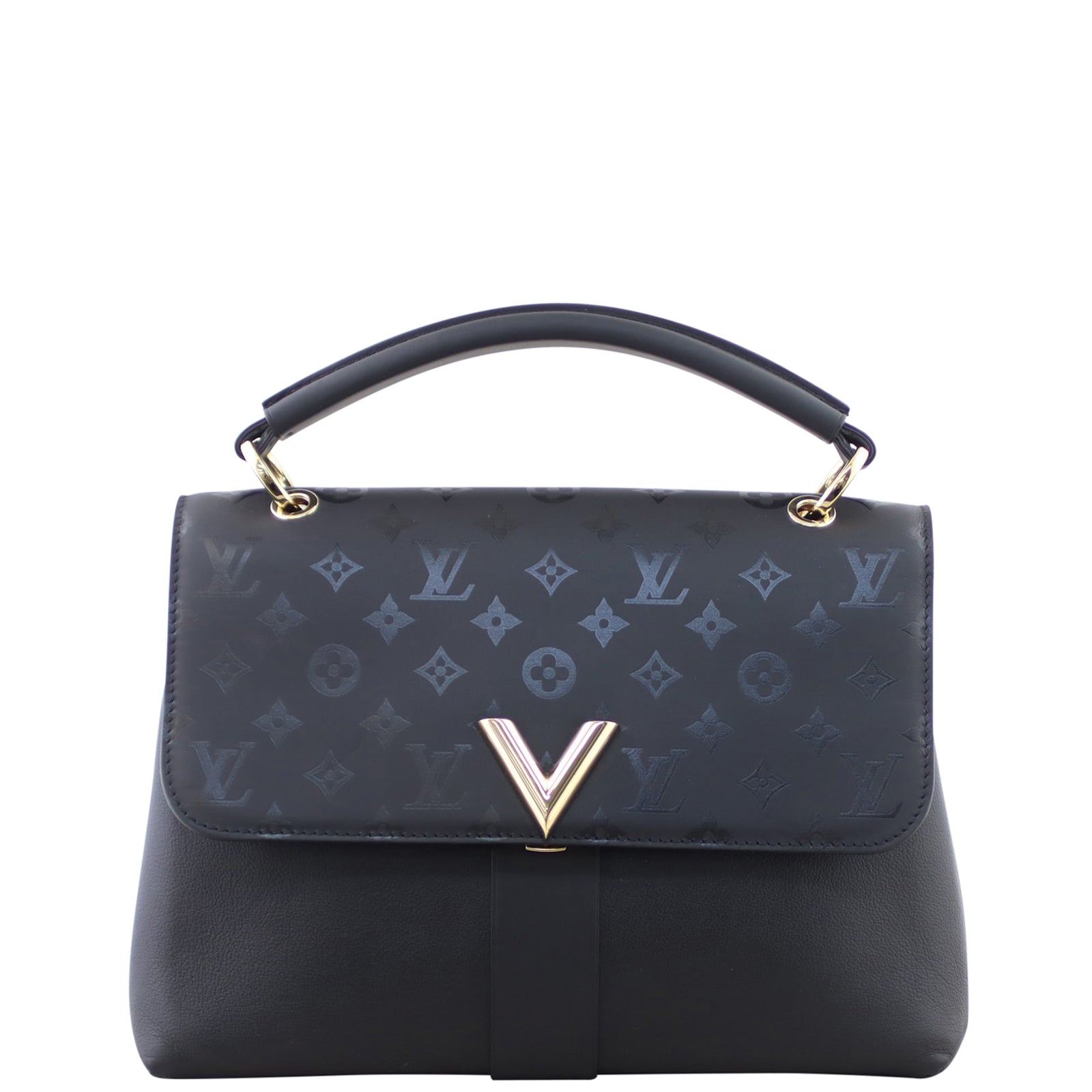 Louis Vuitton Very Onehandle ハンドバッグ LOUIS VUITTON Very One Handle Monogram Leather Shoulder Bag Black