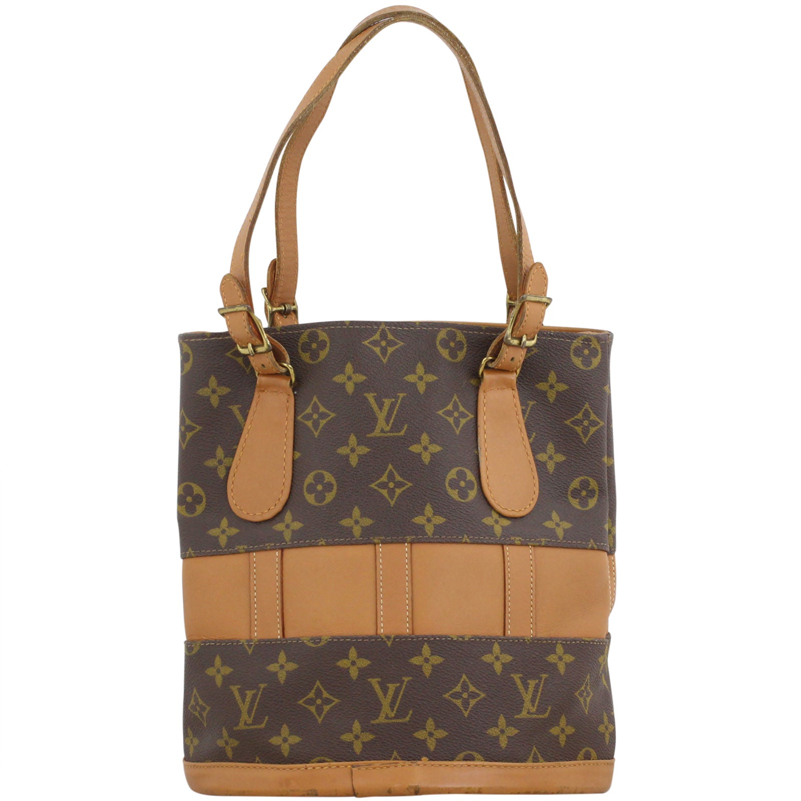 Louis Vuitton French Co Vintage Bucket Bag Monogram Back