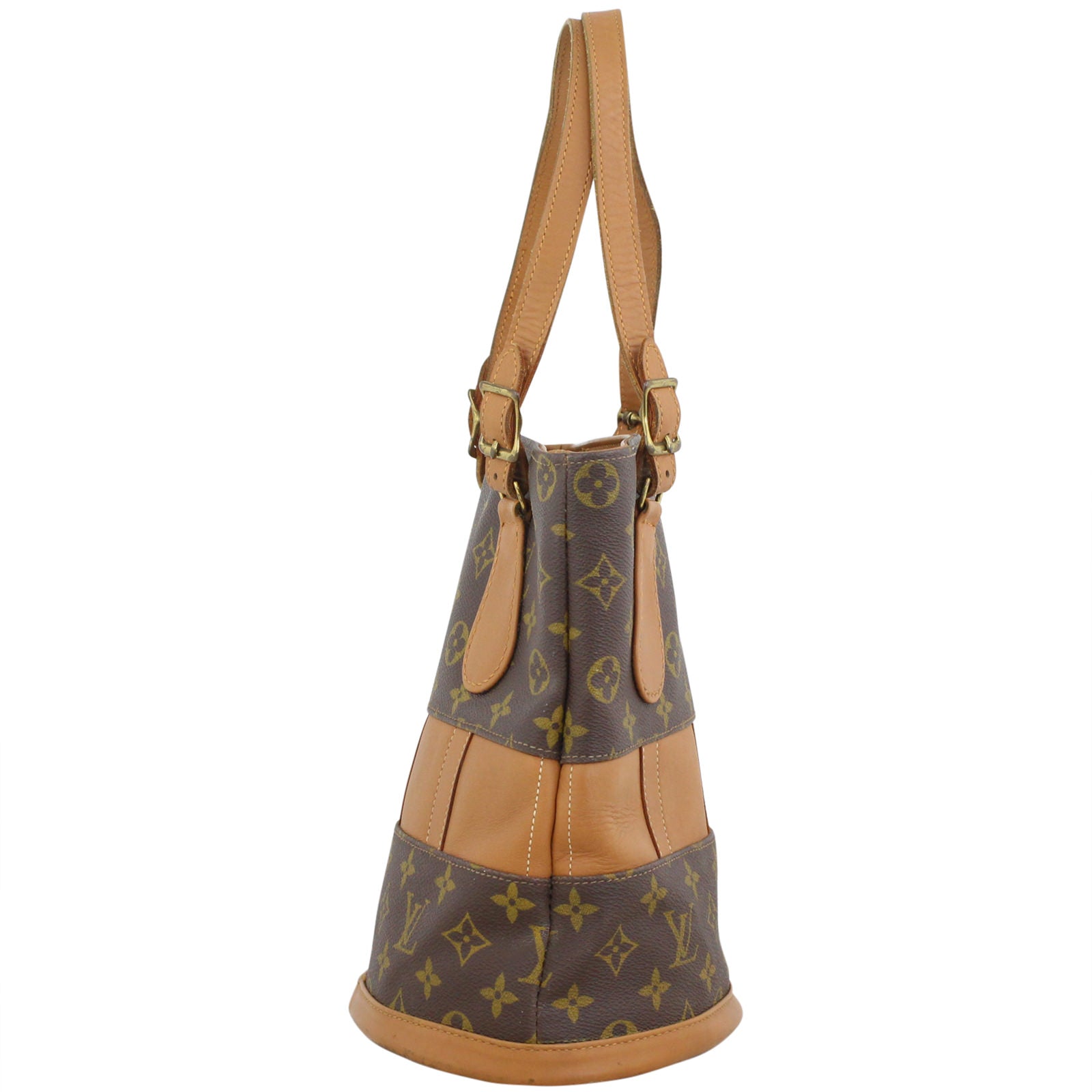 Louis Vuitton French Co Vintage Bucket Bag Monogram Right