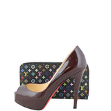 Louis Vuitton Zippy Wallet Black Multicolore Monogram Scale