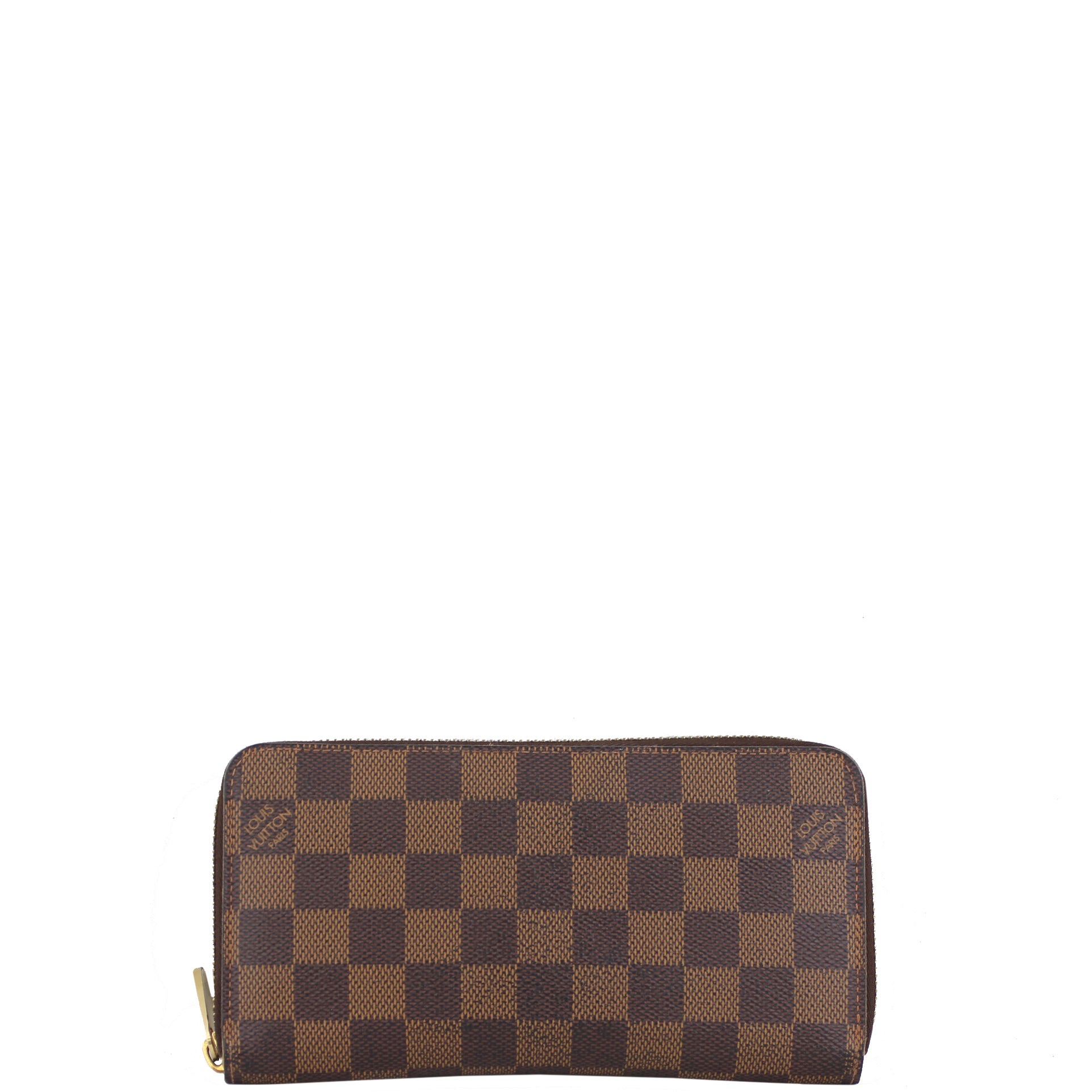 Louis Vuitton Zippy Wallet Damier Ebene Front