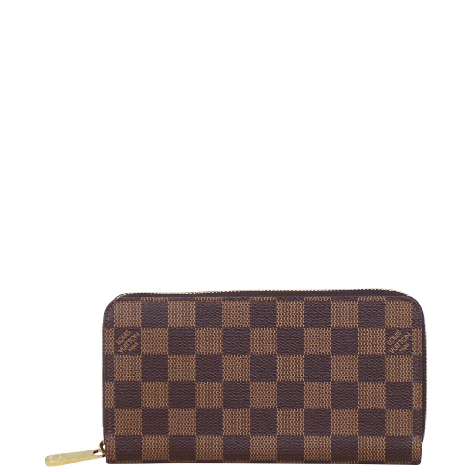 Louis Vuitton Zippy Wallet Damier Ebene Front