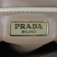 Prada Saffiano Top Handle Crossbody Satchel Stamp
