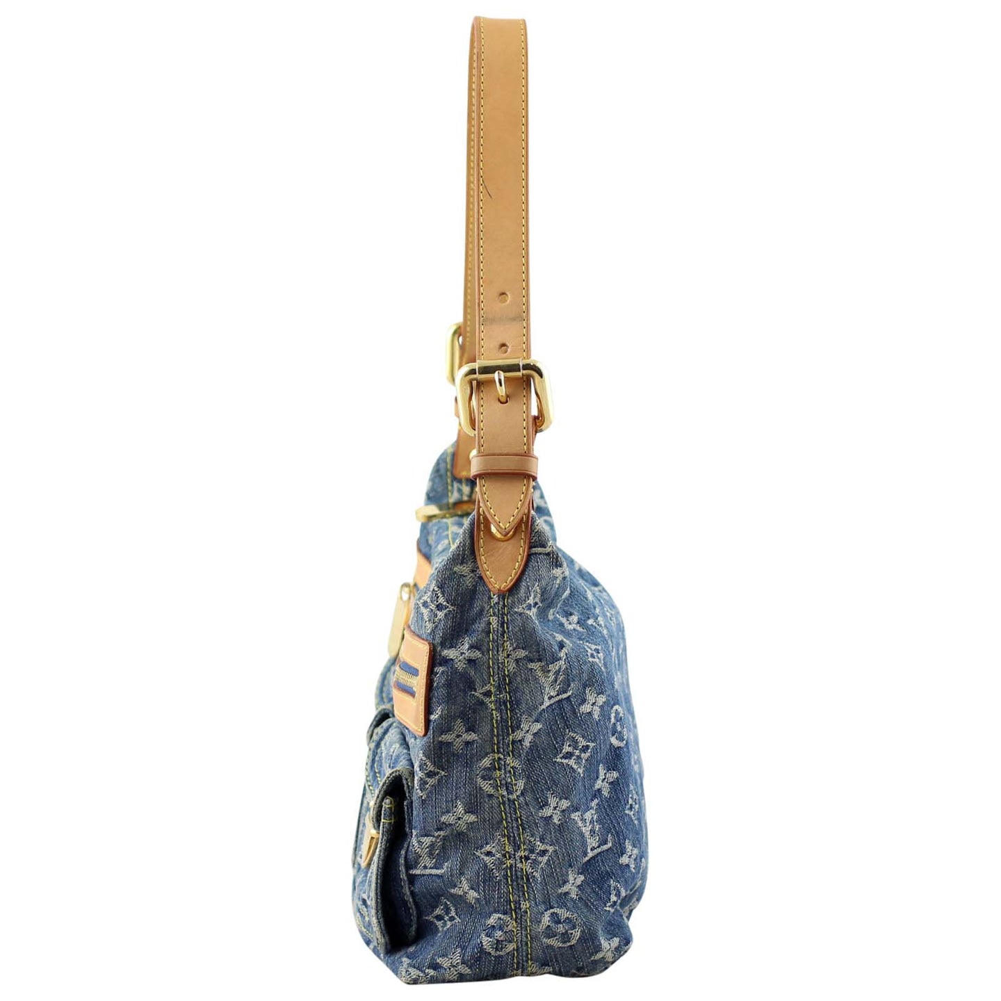 Louis Vuitton Monogram Denim Baggy PM Right