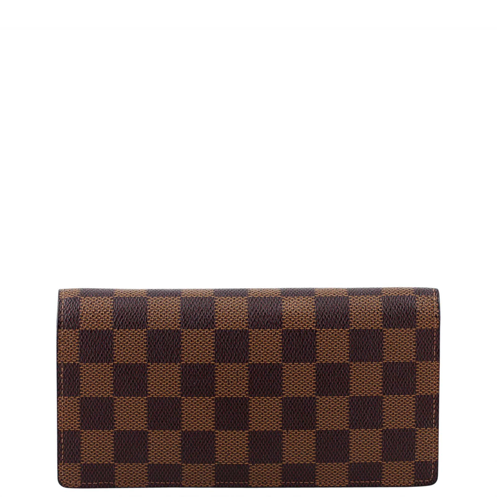 Louis Vuitton Brazza Wallet Damier Ebene Back