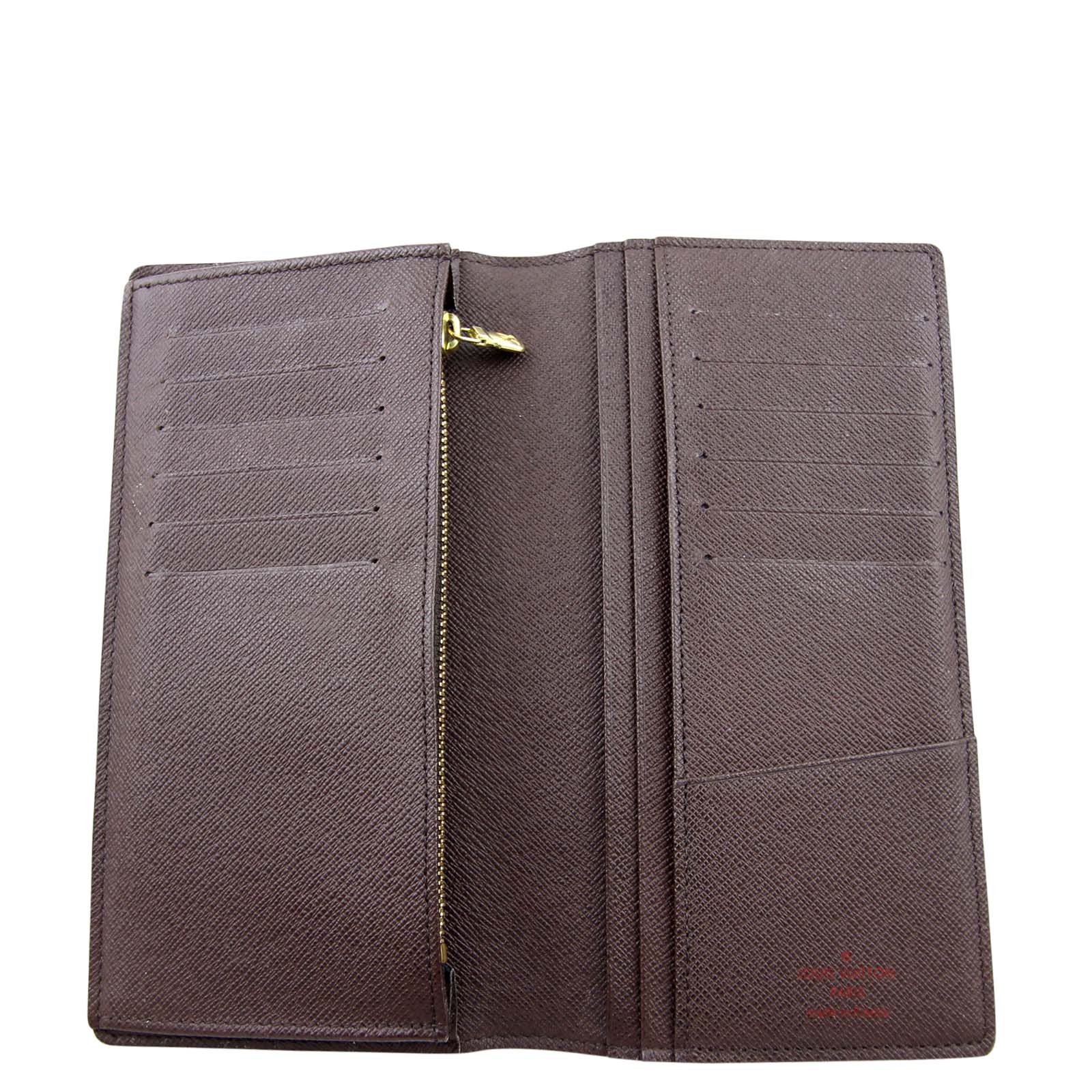 Louis Vuitton Brazza Wallet Damier Ebene Open