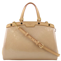 Louis Vuitton Brea MM Vernis Rose Florentine Front