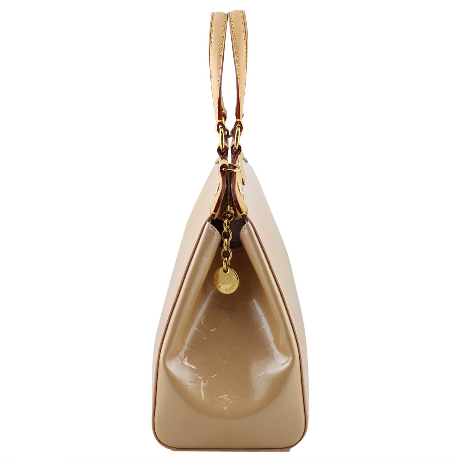 Louis Vuitton Brea MM Vernis Rose Florentine Left