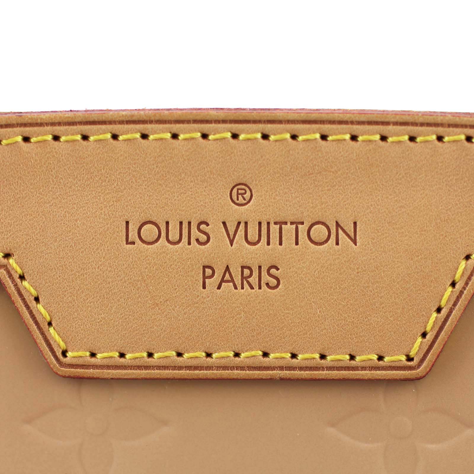 Louis Vuitton Brea MM Vernis Rose Florentine Stamp