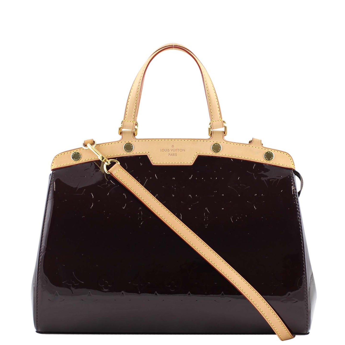 Louis Vuitton Brea Vernis Amarante MM Front