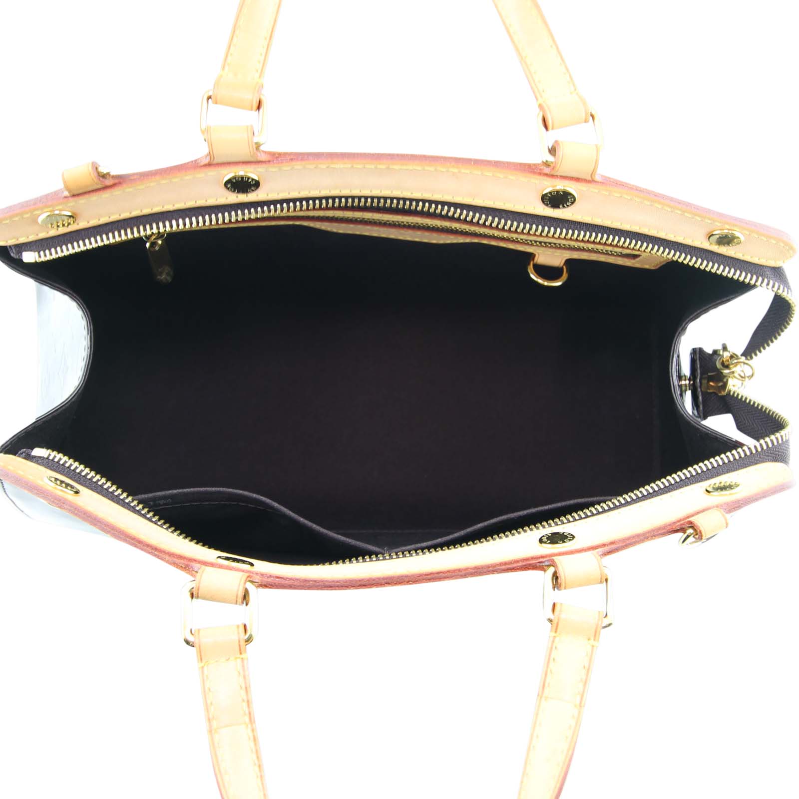 Louis Vuitton Brea Vernis Amarante MM Interior