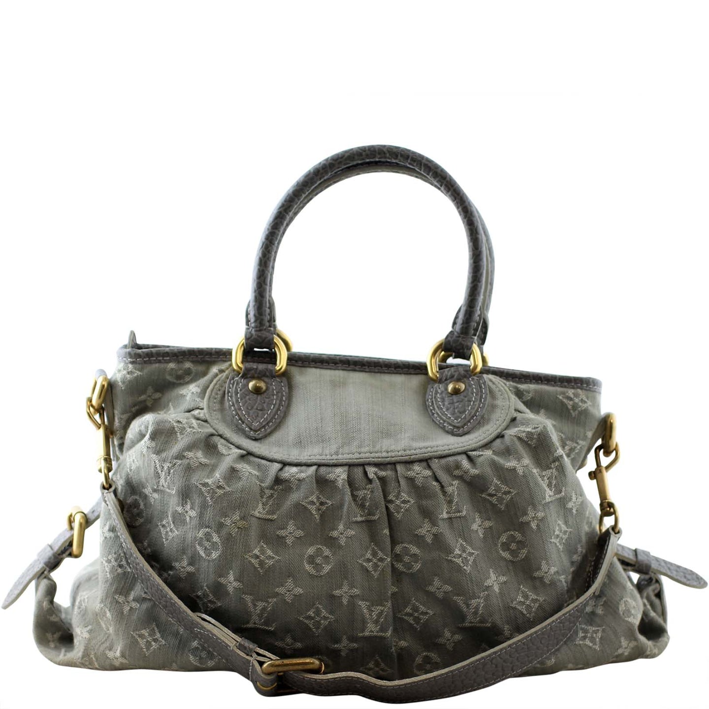 Louis Vuitton Monogram Denim Neo Cabby MM Front strap