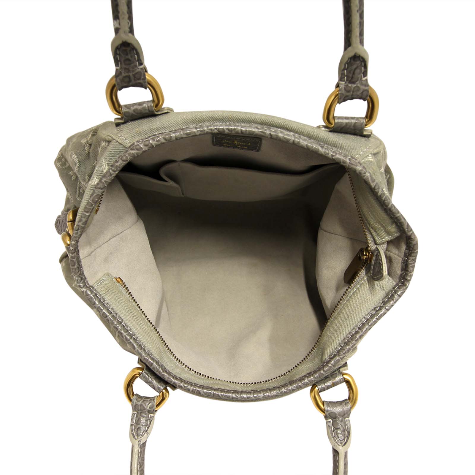 Louis Vuitton Monogram Denim Neo Cabby MM Interior