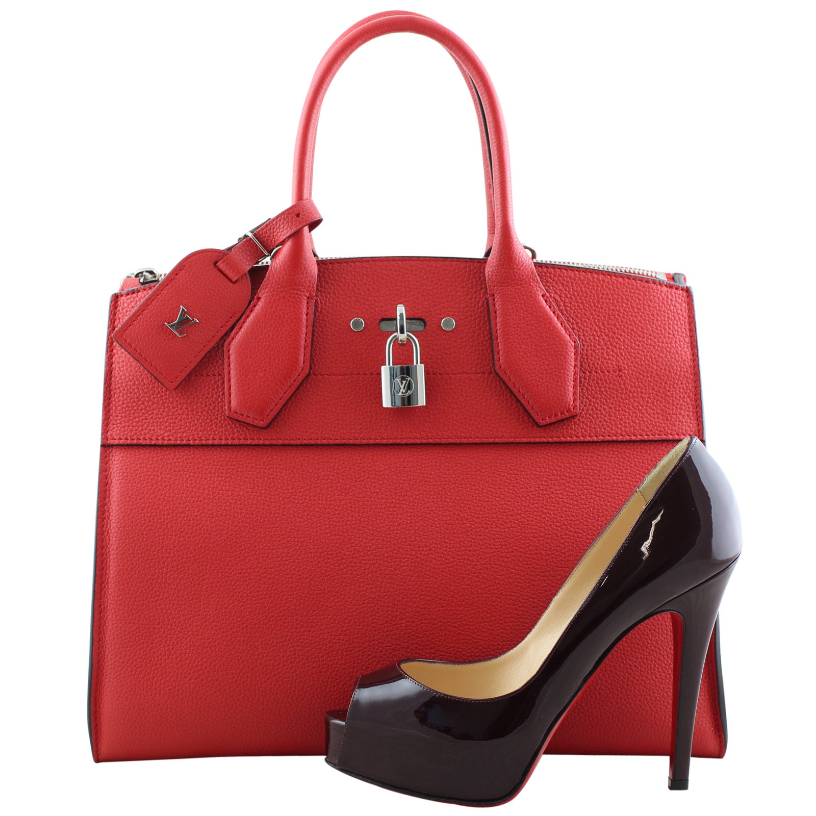 Louis Vuitton City Steamer MM Rubis Scale