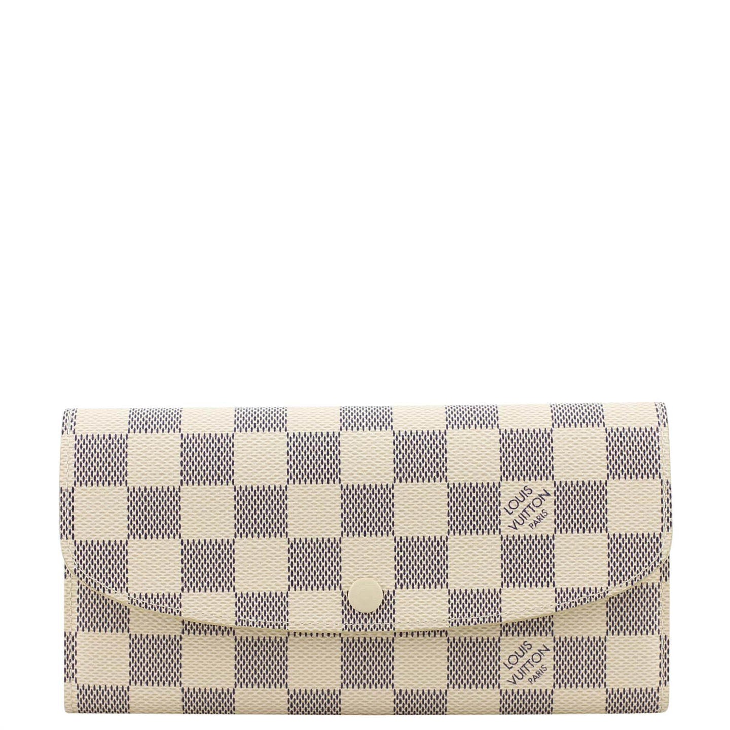 Louis Vuitton Emilie Wallet Damier Azur Front
