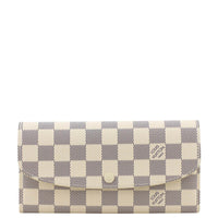 Louis Vuitton Emilie Wallet Damier Azur Front