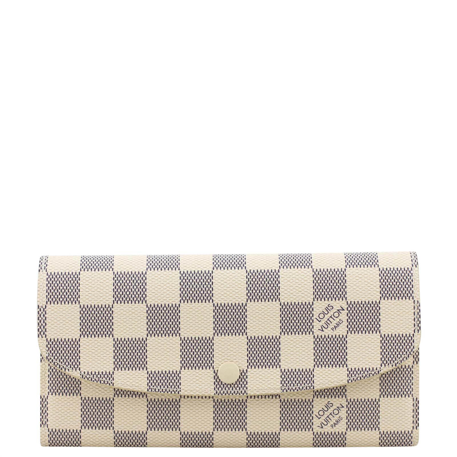 Louis Vuitton Emilie Wallet Damier Azur Front