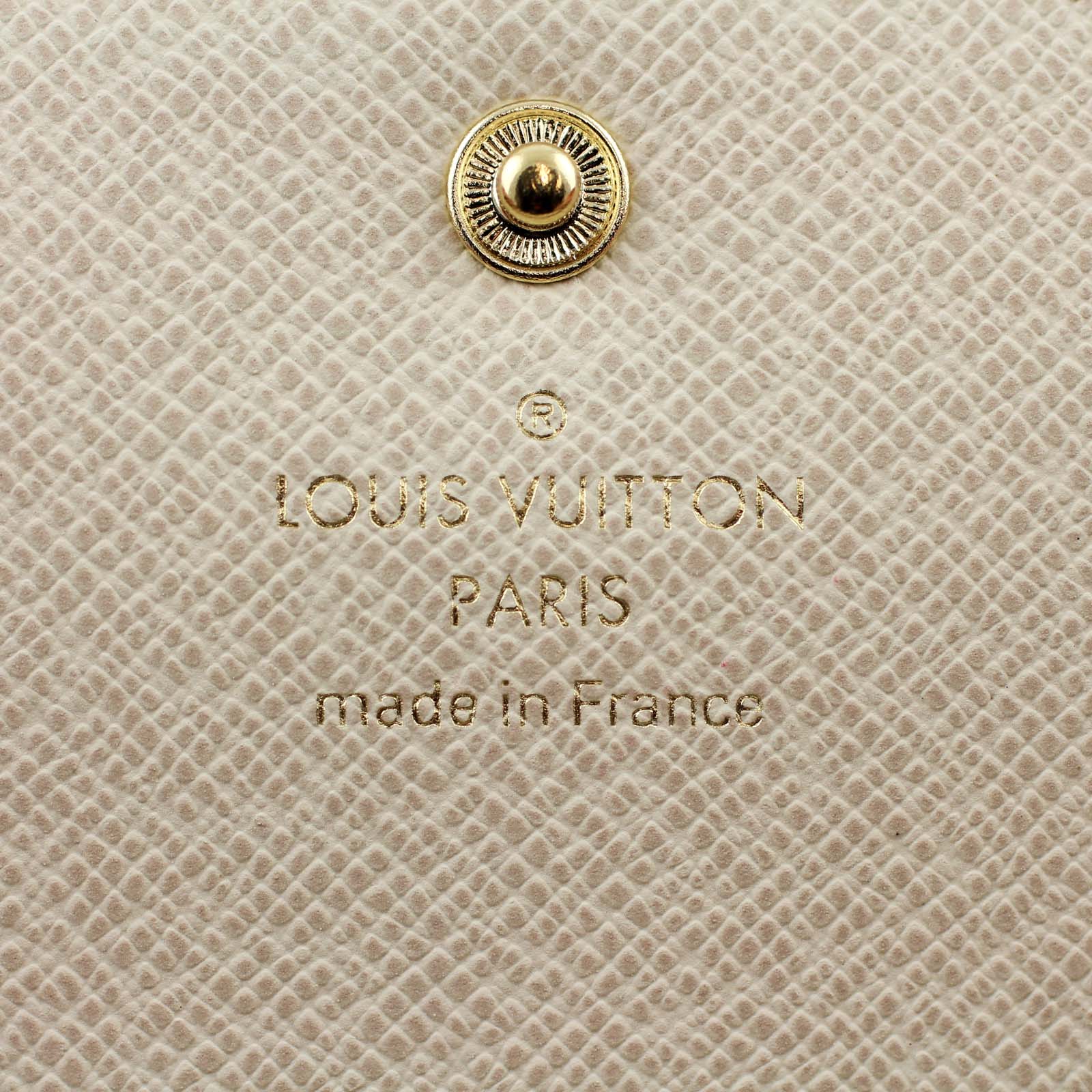 Louis Vuitton Emilie Wallet Damier Azur Made in France