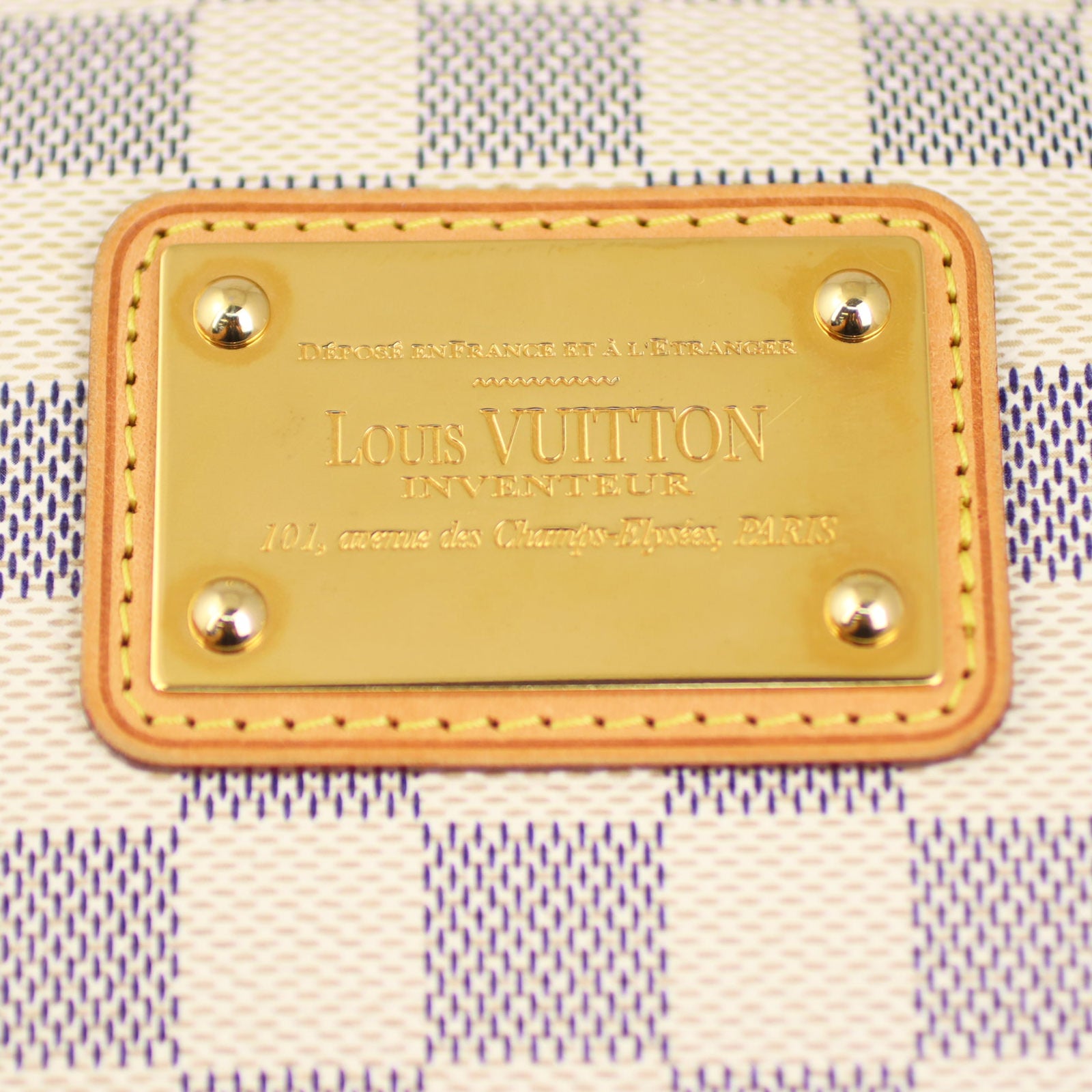 Louis Vuitton Eva Pochette Damier Azur Hardware