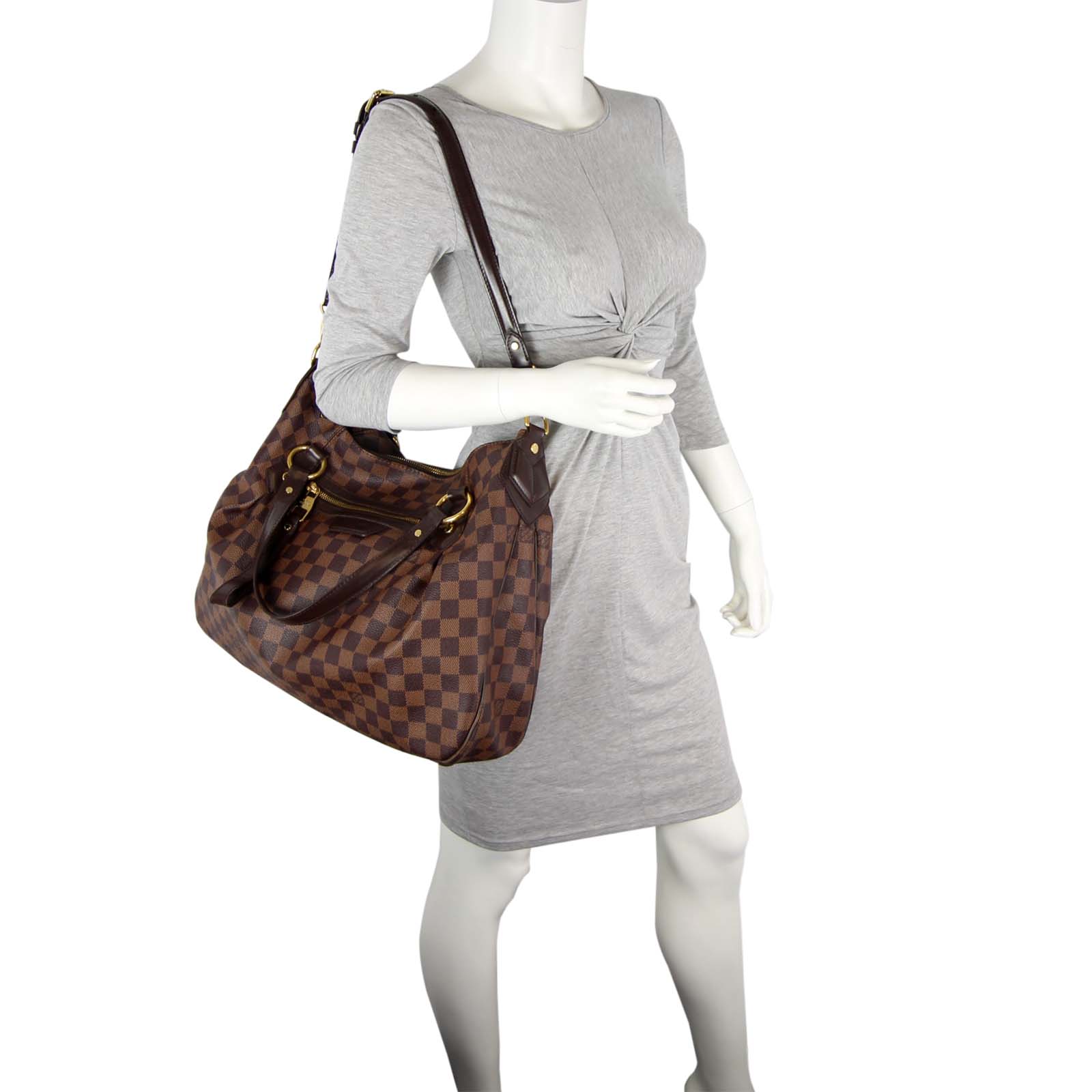 Louis Vuitton Evora MM Damier Ebene Scale