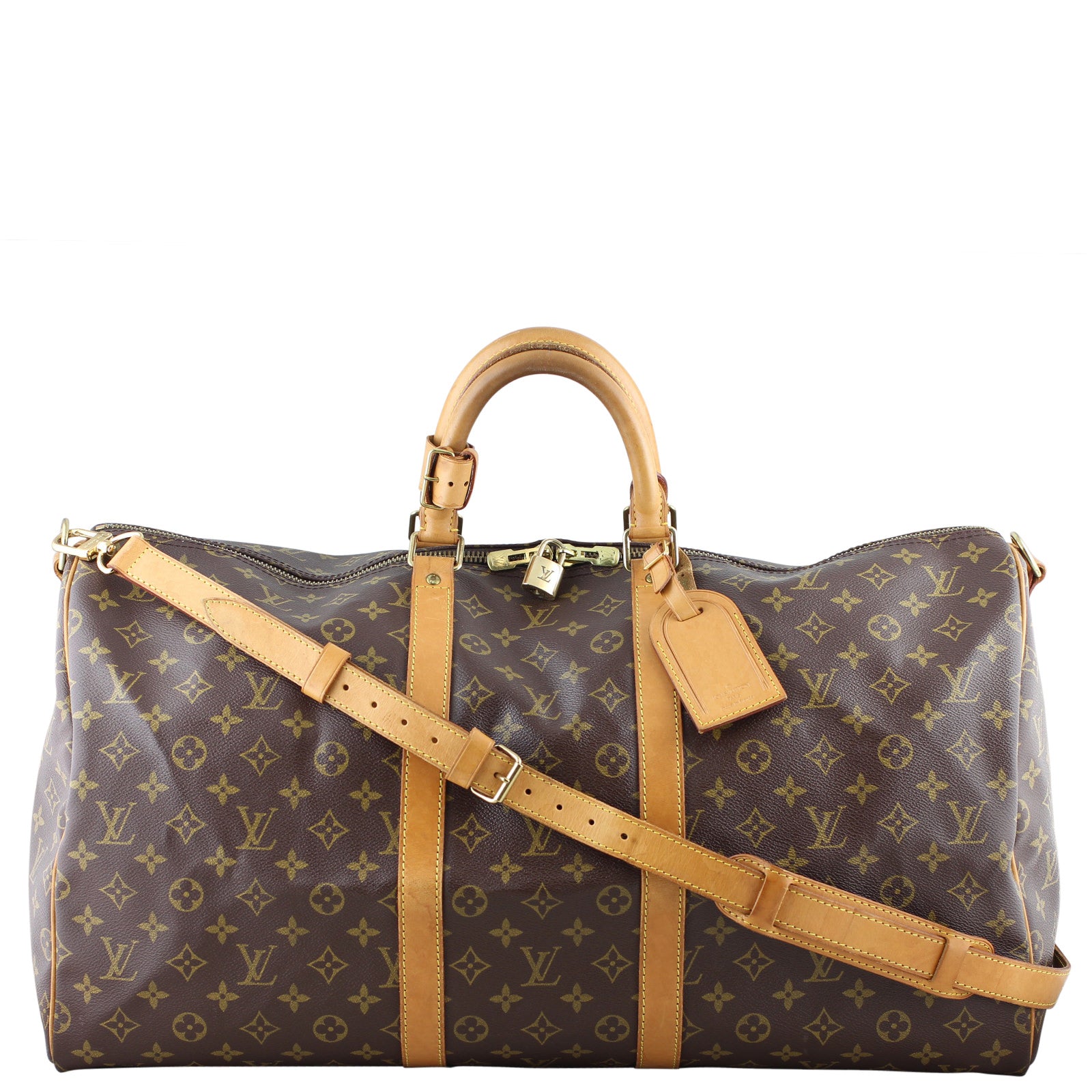 Louis Vuitton Keepall Bandoulière 55 Monogram Front