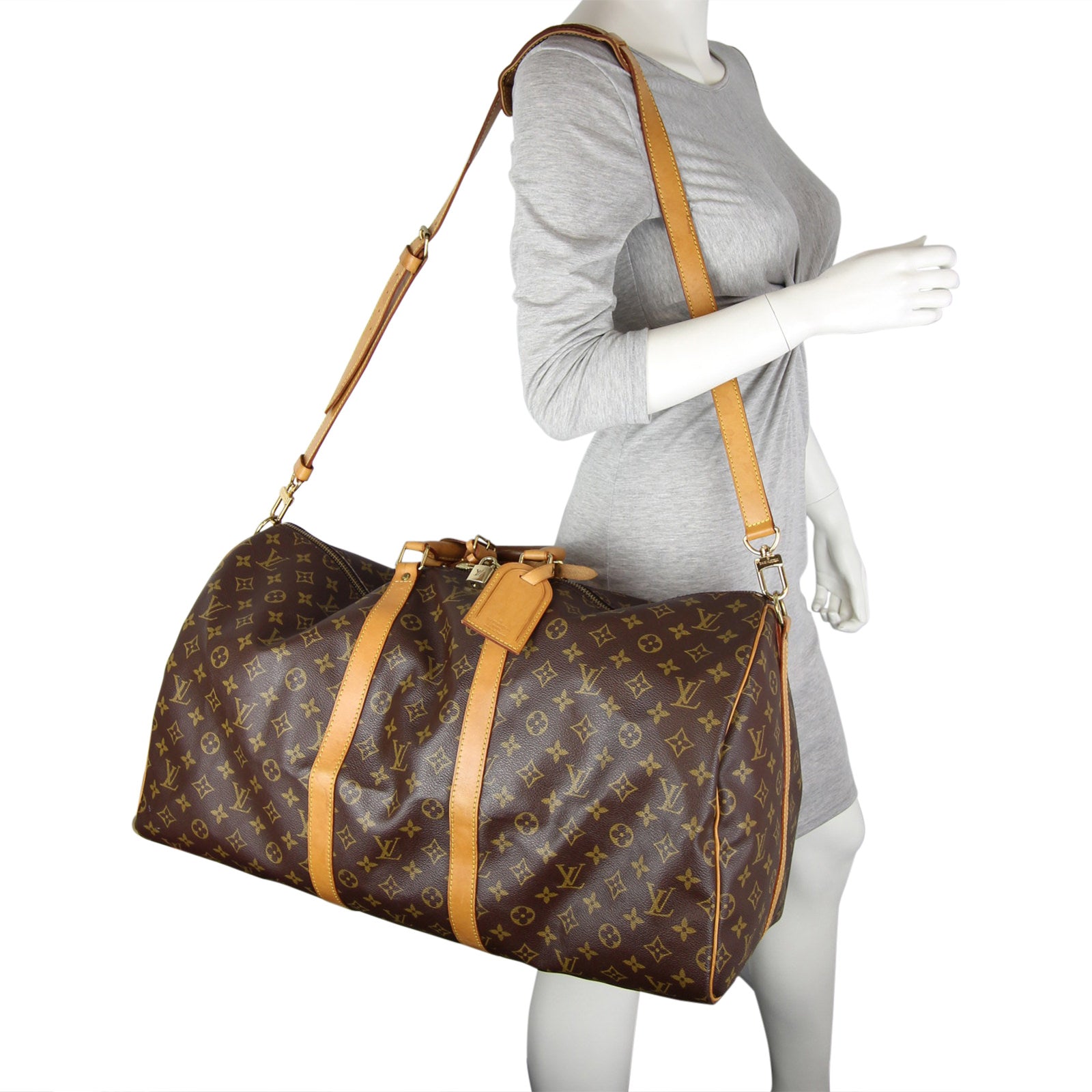 Louis Vuitton Keepall Bandoulière 55 Monogram Mannequin