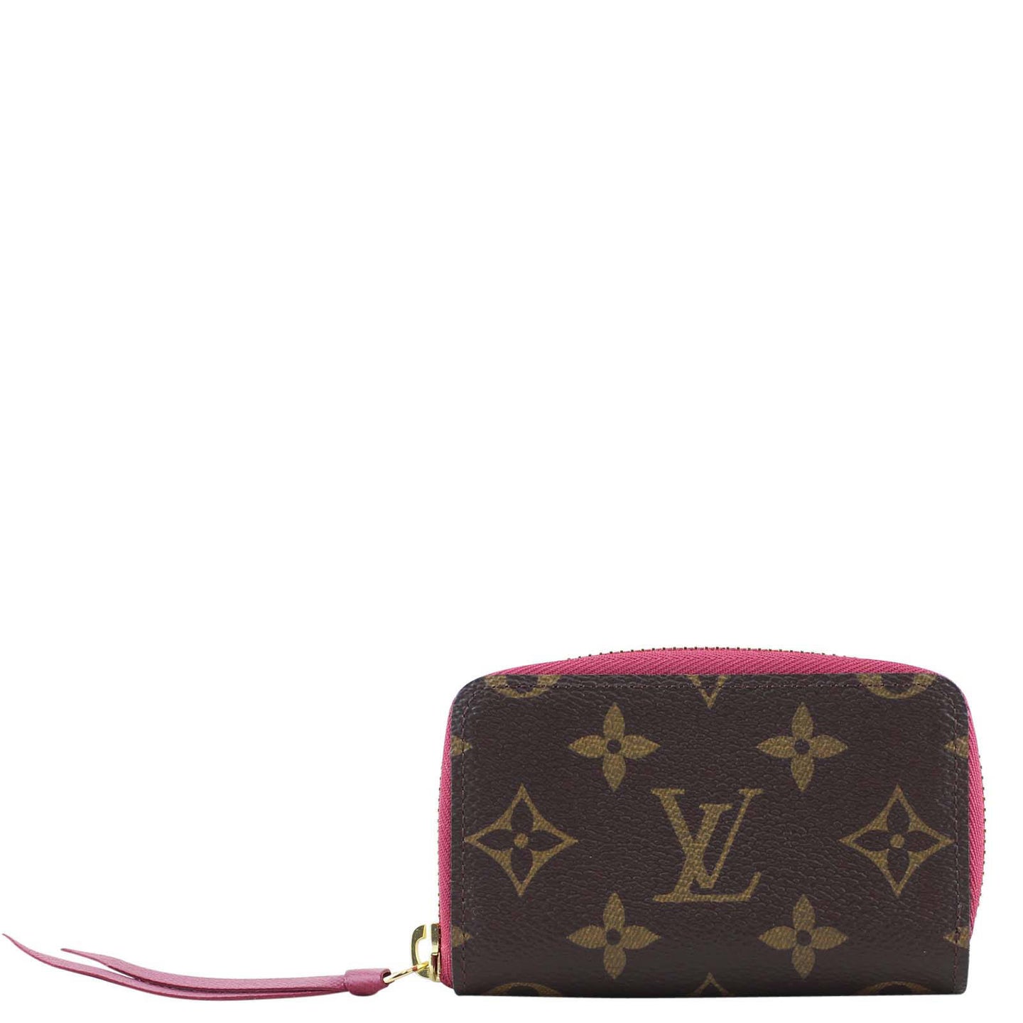 Louis Vuitton Zippy Multicartes Monogram & Fuchsia Front