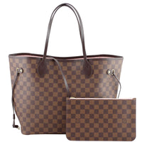 Louis Vuitton Neverfull MM Damier Ebene Front with Pouch