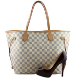 Louis Vuitton Neverfull MM Damier Azur Scale