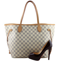 Louis Vuitton Neverfull MM Damier Azur Scale