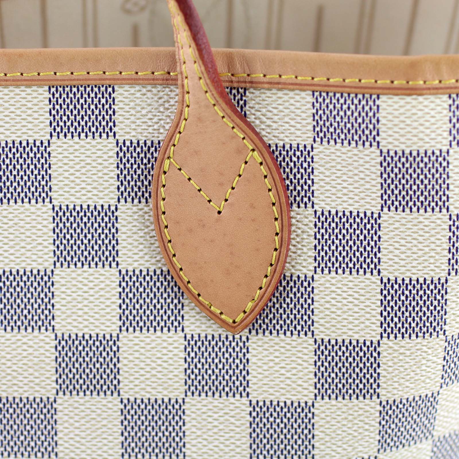 Louis Vuitton Neverfull MM Damier Azur Handle Anchor