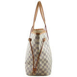 Louis Vuitton Neverfull MM Damier Azur Side