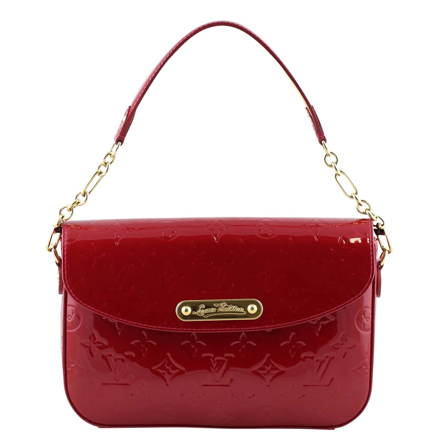 Louis Vuitton Rodeo Vernis Pomme D’amour Front with handle