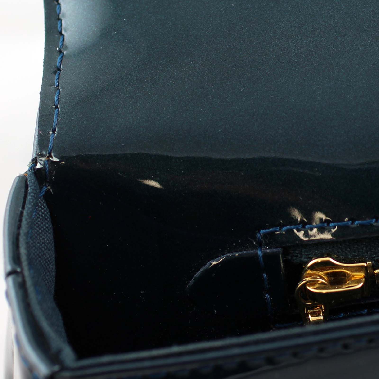 Louis Vuitton Sobe Clutch Vernis Blue Nuit