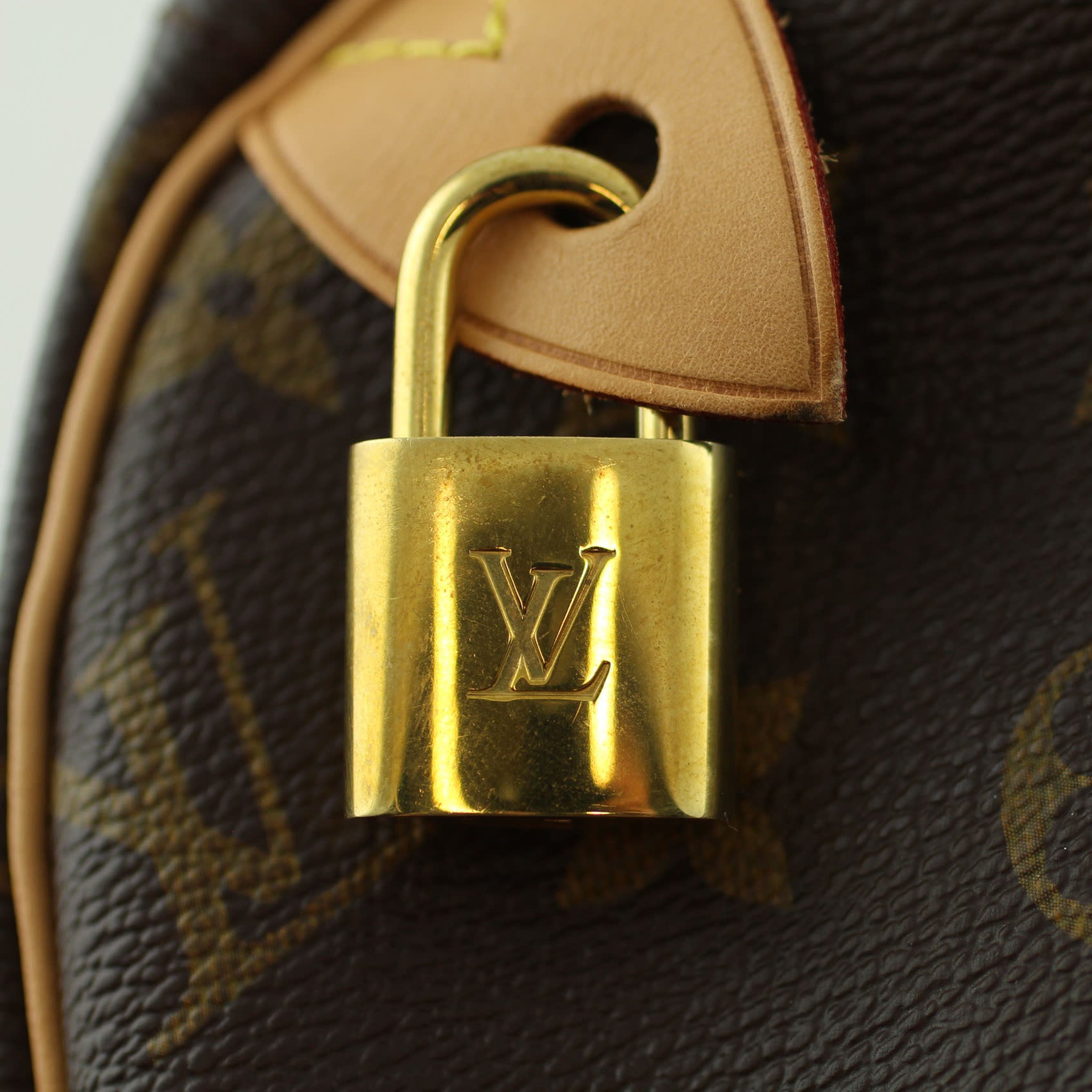 Louis Vuitton Speedy 30 Monogram Padlock