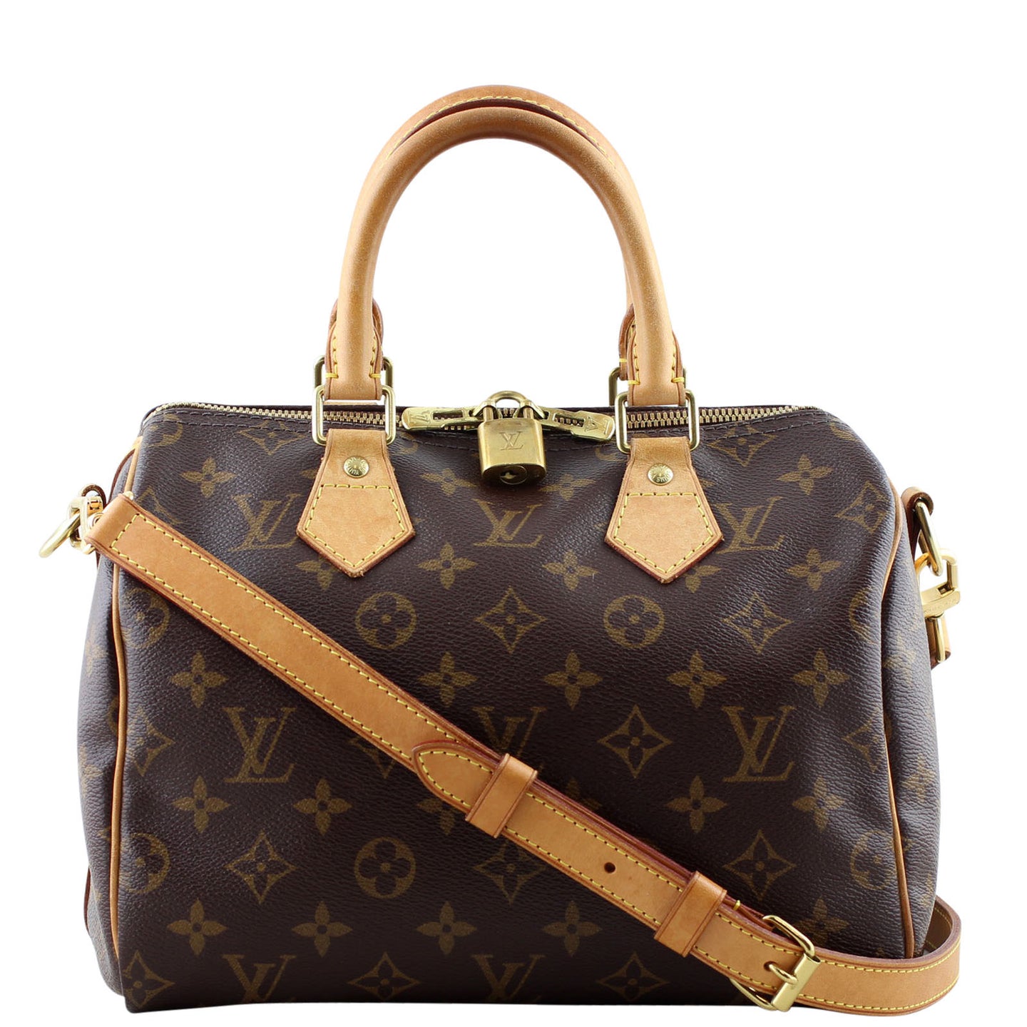 Louis Vuitton Speedy Bandoulière 25 Monogram front strap