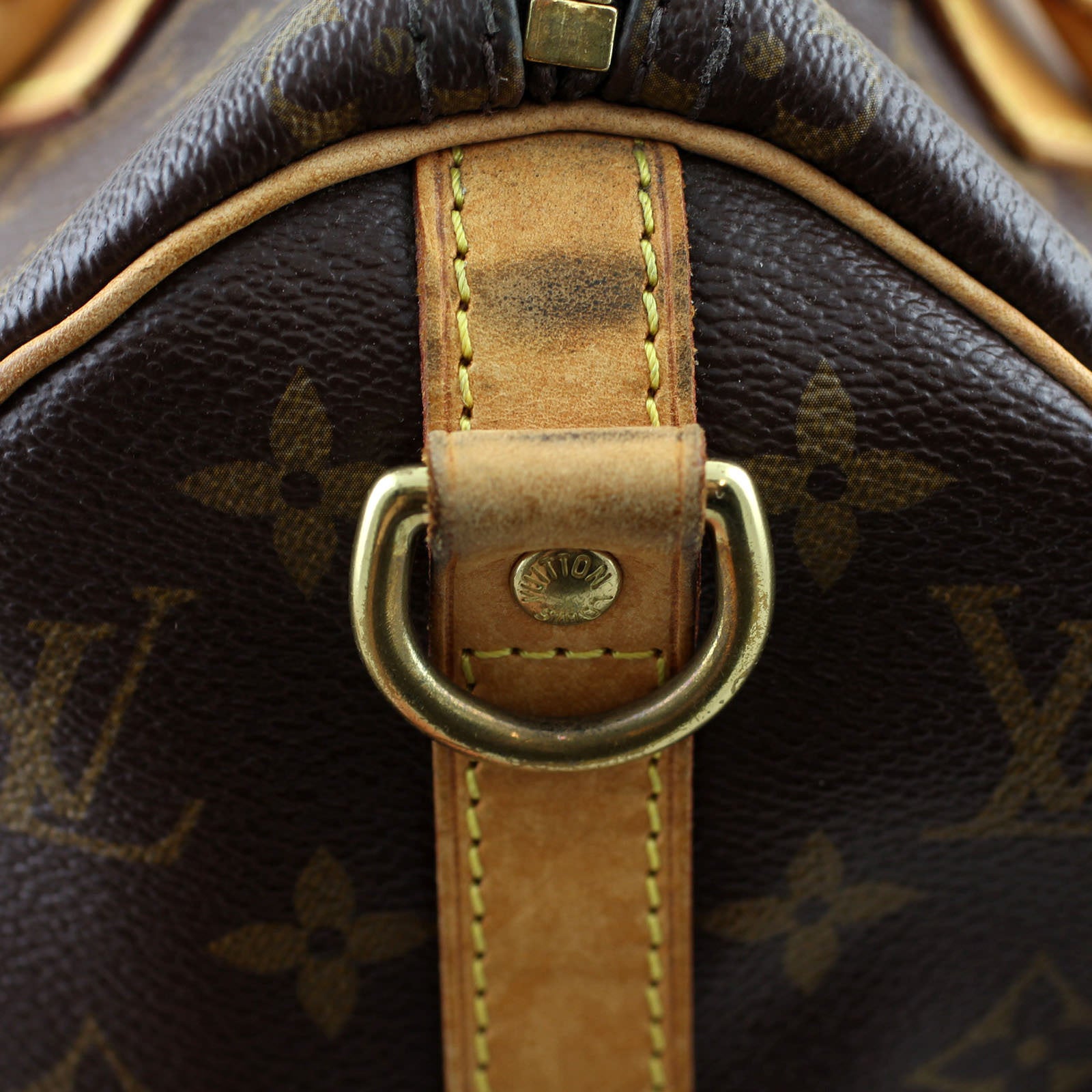 Louis Vuitton Speedy Bandoulière 25 Monogram side mark