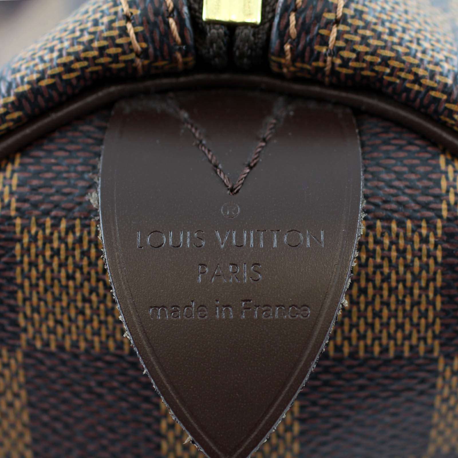 Louis Vuitton Speedy 35 Damier Ebene Stamp